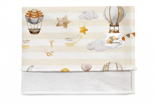 Couverture magiks - Montgolfières bold stripes