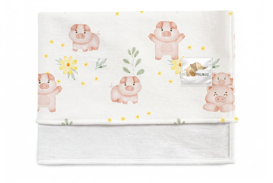 Couverture magiks - Petits cochons roses