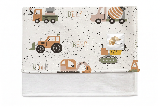Couverture magiks - Camions de construction rust sauge