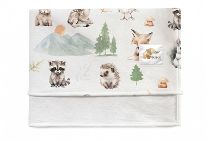 Couverture magiks - Animaux nature sauge