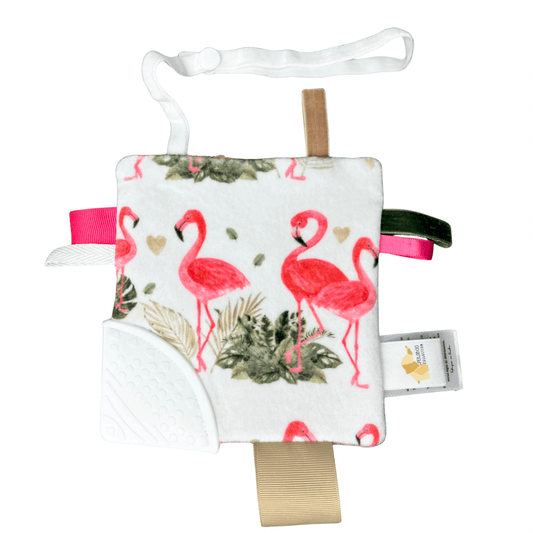 Jouet d'éveil dentition - Petit flamant rêveur