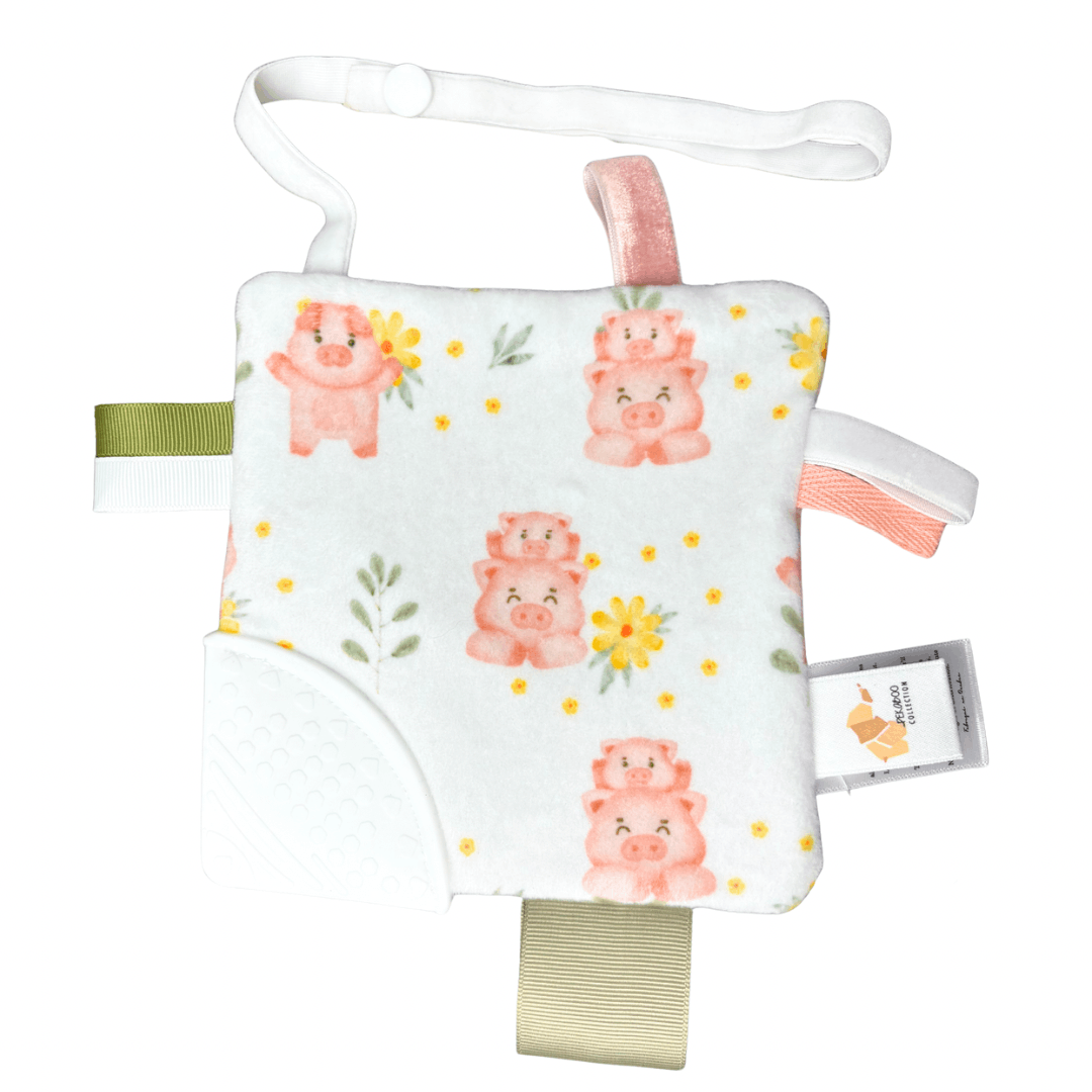 Jouet d'éveil dentition - Petit cochon rose