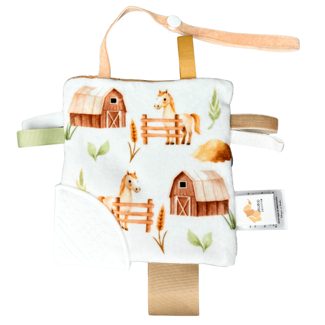 Jouet d'éveil dentition - Chevaux beige