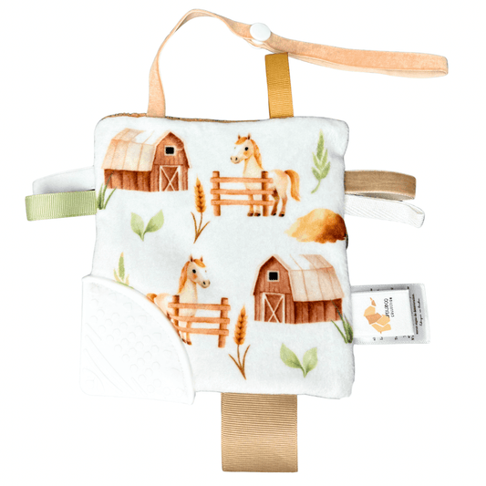 Jouet d'éveil dentition - Chevaux beige