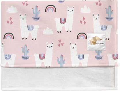 Couverture magiks - Lamas roses