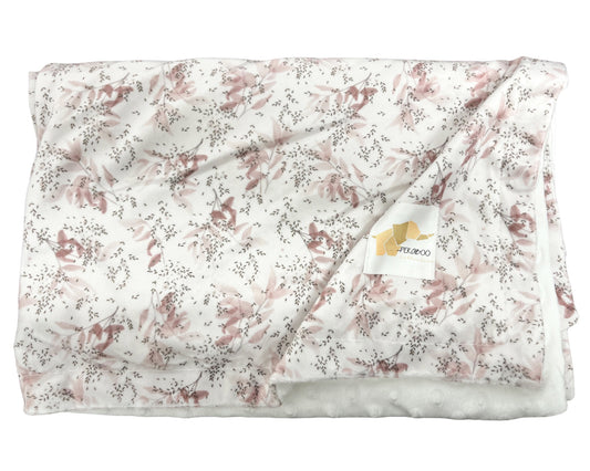 Couverture minky - Floraldine