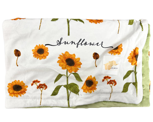 Couverture minky - Sunflower