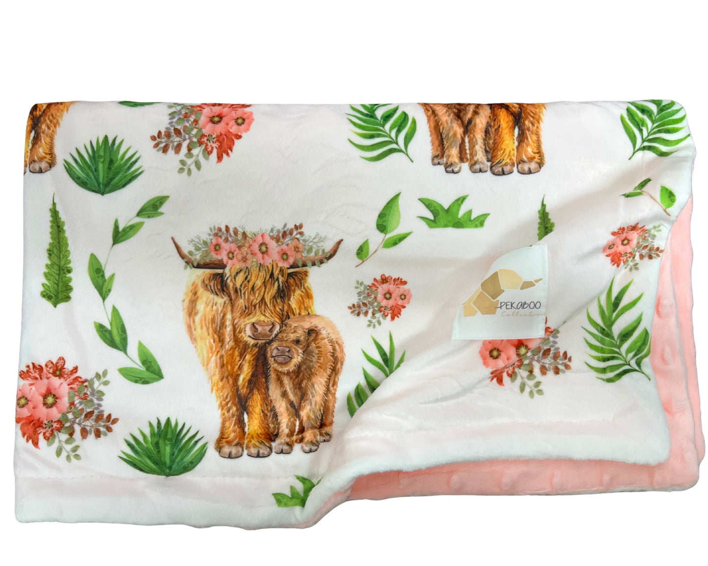 Couverture minky - Highland cow