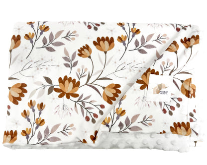 Couverture minky - Fleuriléa