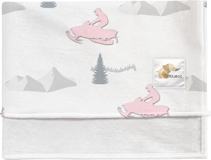 Couverture magiks - Motoneiges roses