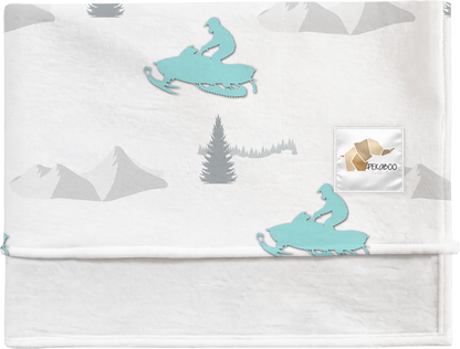 Couverture magiks - Motoneiges turquoise