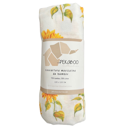 Couverture mousseline de bambou - Sunflower