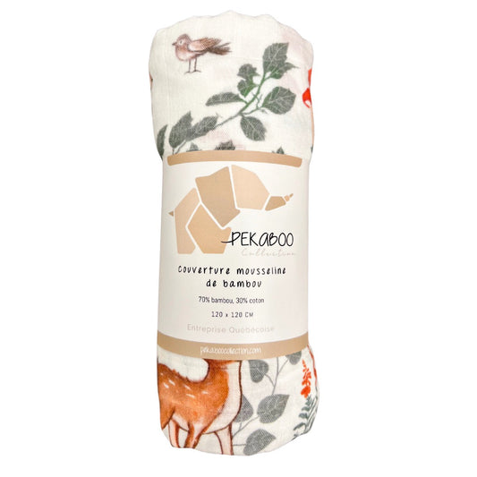 Couverture mousseline de bambou - Compagnons des bois