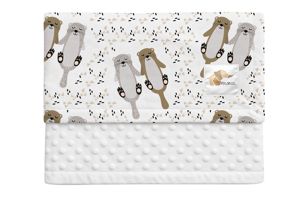 Couverture minky - Otter half