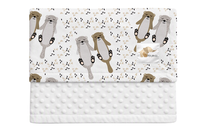 Couverture minky - Otter half