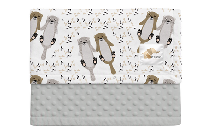 Couverture minky - Otter half