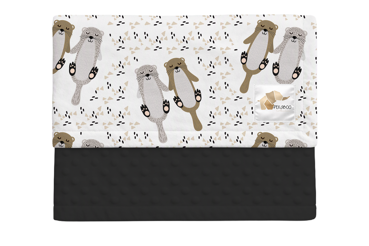 Couverture minky - Otter half