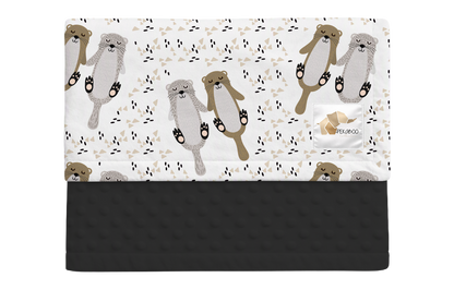 Couverture minky - Otter half