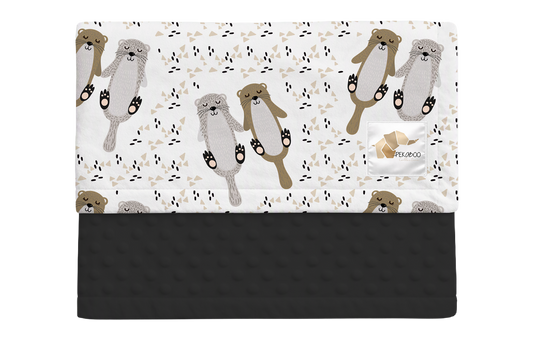 Couverture minky - Otter half