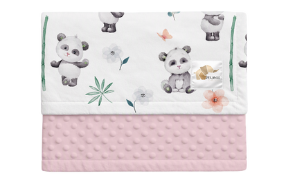 Couverture minky - Pandas
