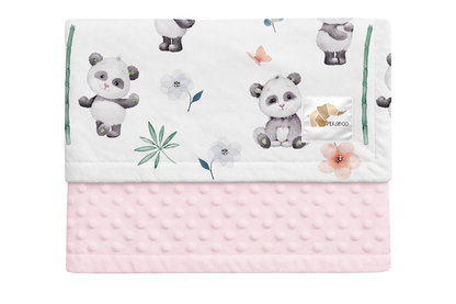 Couverture minky - Pandas
