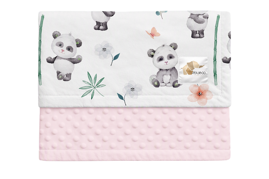 Couverture minky - Pandas