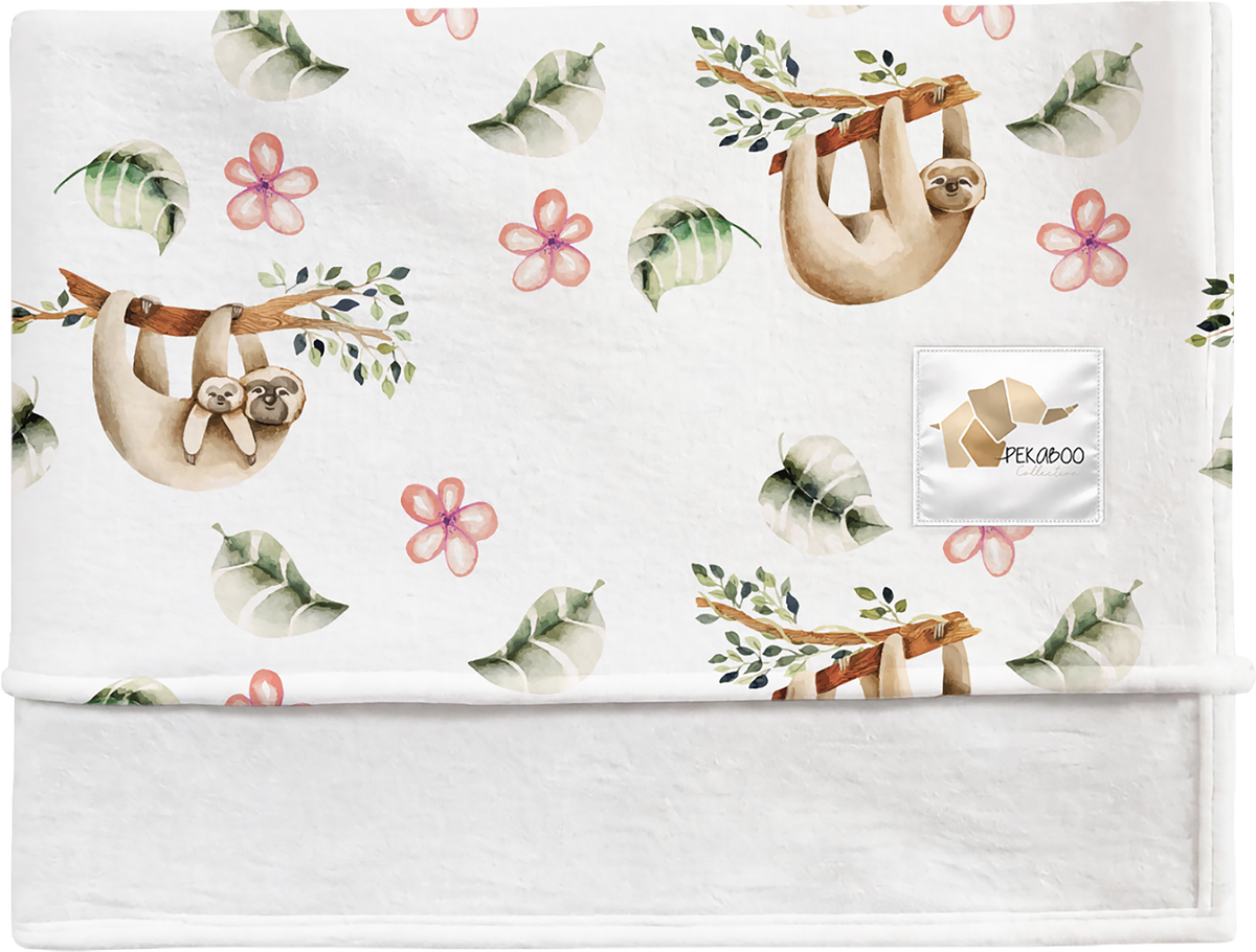 Couverture magiks - Paresseux roses
