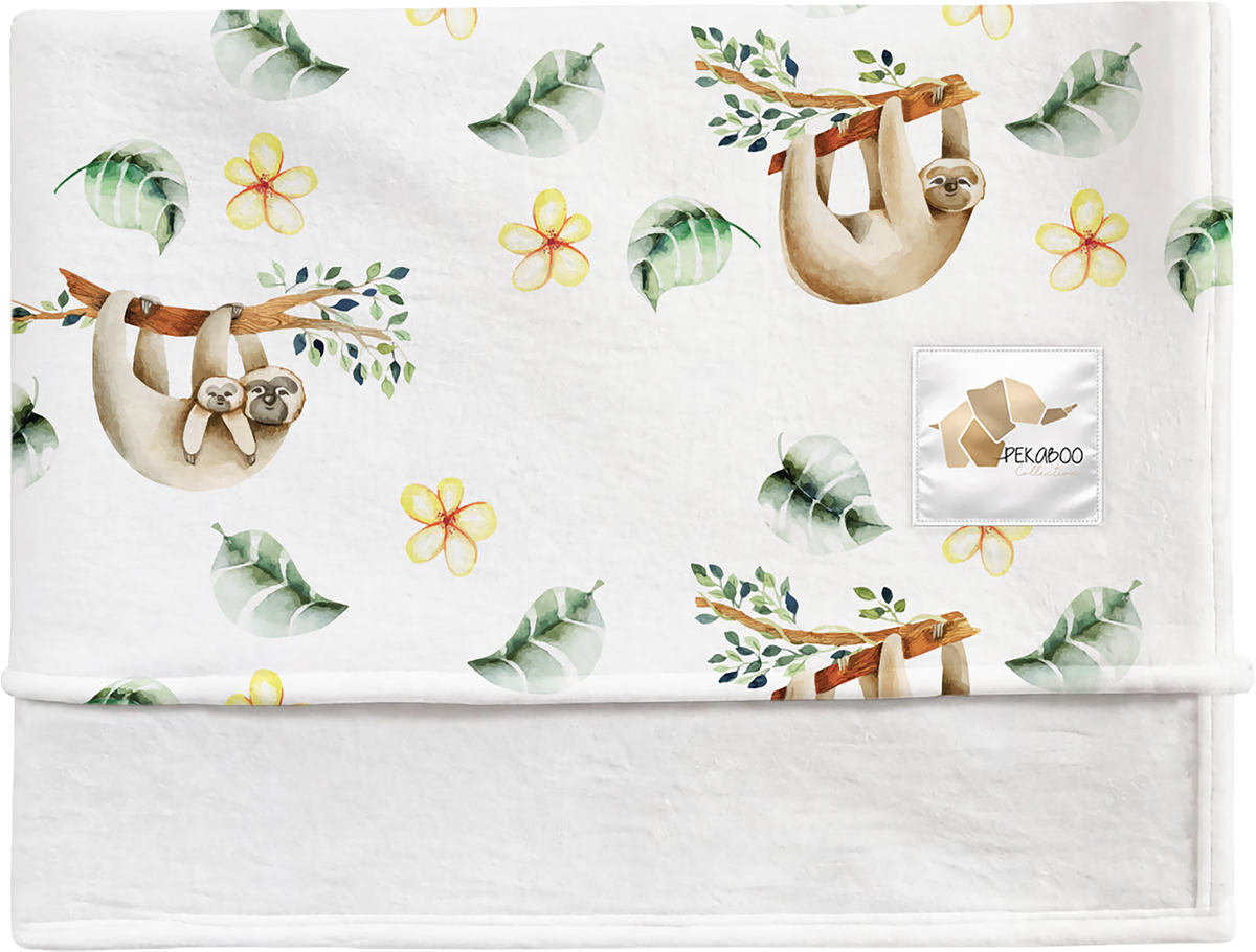 Couverture magiks - Paresseux verts