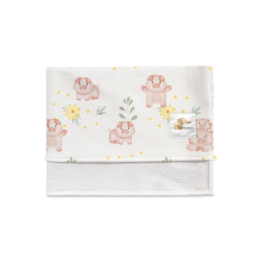 Couverture magiks - Petits cochons roses