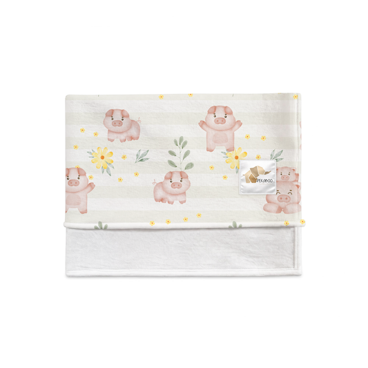 Couverture magiks - Petits cochons roses bold stripes
