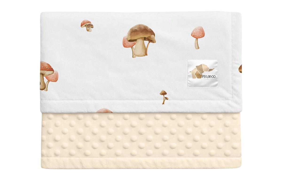 Couverture minky - Portobellos