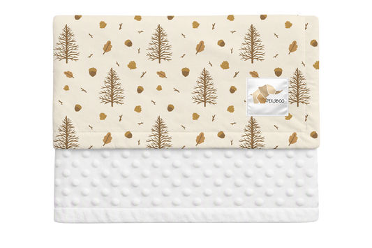 Couverture minky - Sapins bohos