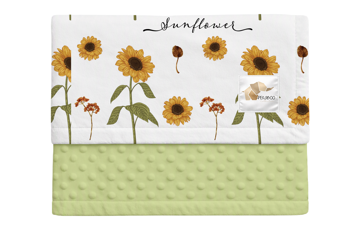Couverture minky - Sunflowers