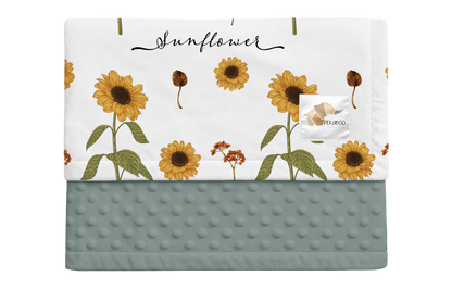 Couverture minky - Sunflowers