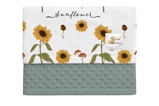 Couverture minky - Sunflowers