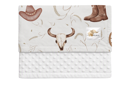 Couverture minky - Western