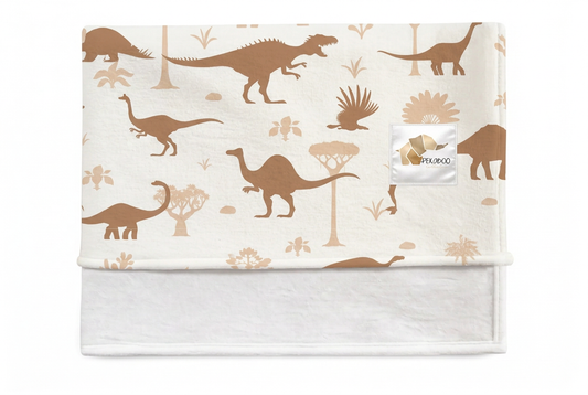 Couverture magiks - Dinos bruns et beiges