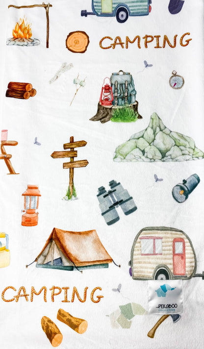 Couverture minky - Camping van