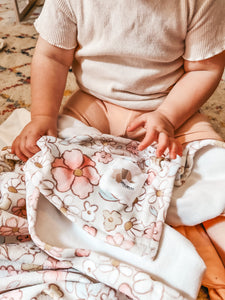 Couverture magiks -Fleuri vintage rose