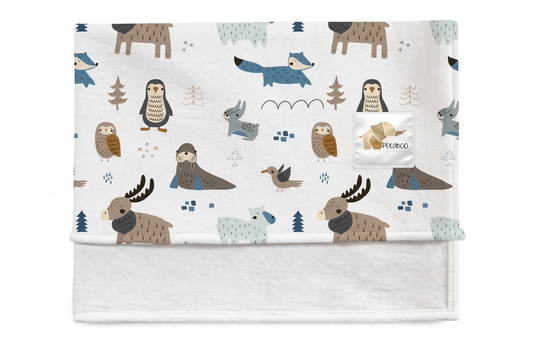 Couverture magiks - Animaux bleus
