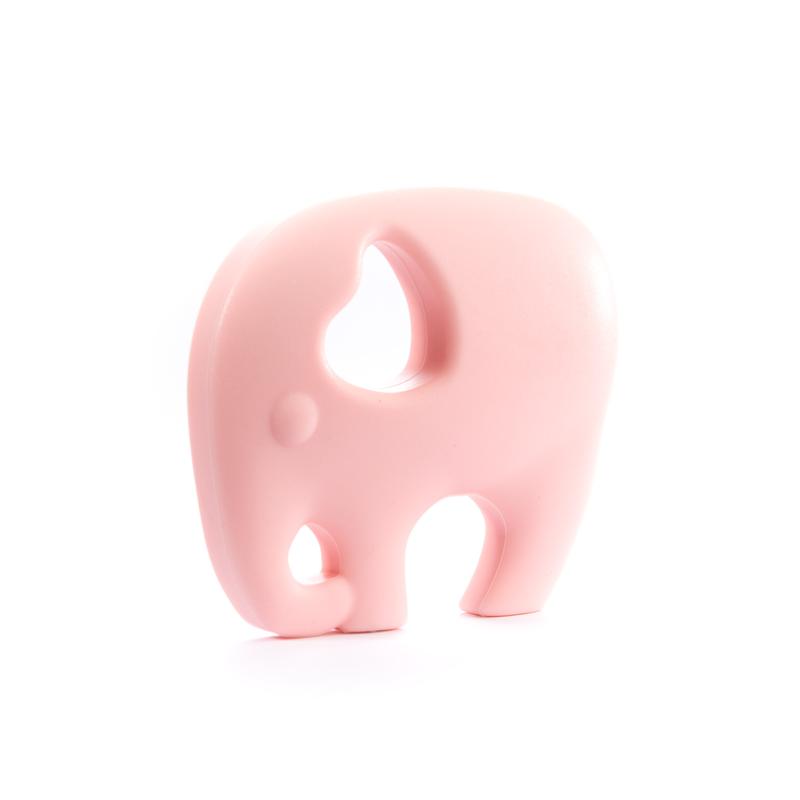 Jouet de dentition - Éléphant rose bébé