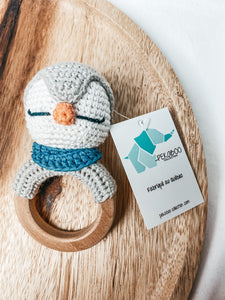 Hochet bois et crochet-Pingouin