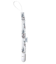 Charger l&#39;image dans la galerie, Attache-sucette personnalisable-Fleur de Lucie (Blanc)
