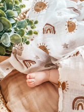 Charger l&#39;image dans la galerie, Couverture mousseline de coton -Univers beige
