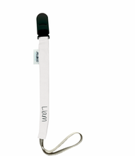 Charger l&#39;image dans la galerie, Attache-sucette personnalisable - Blanc (Noir)
