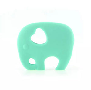 Jouet de dentition- Éléphant vert menthe