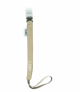 Attache-sucette personnalisable  -Beige (Blanc)