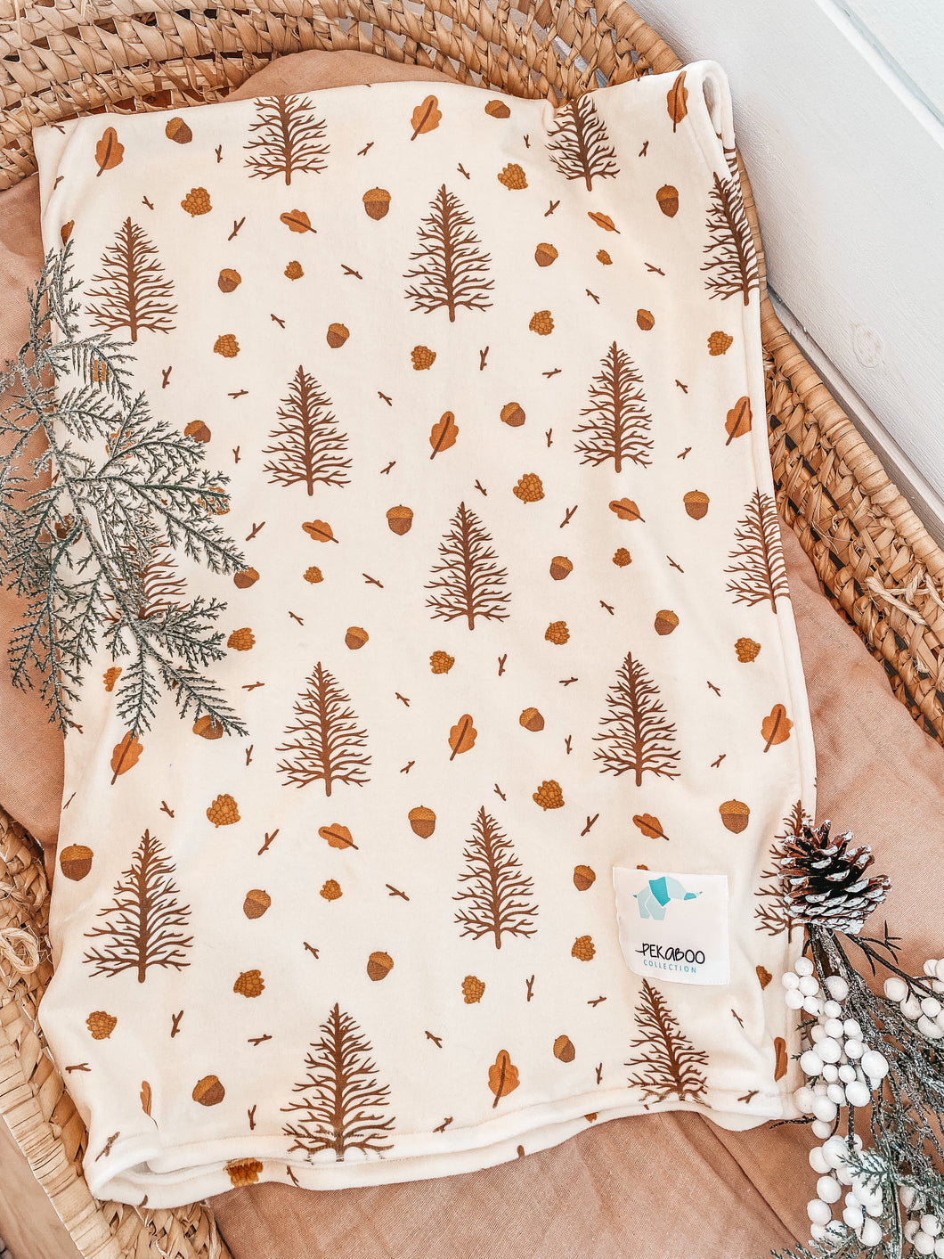 Couverture magiks - Sapins boho