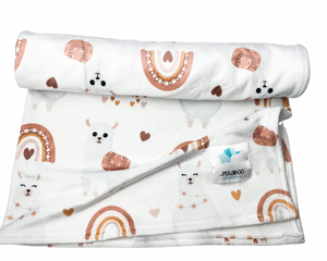 Couverture magiks -Lamas beige