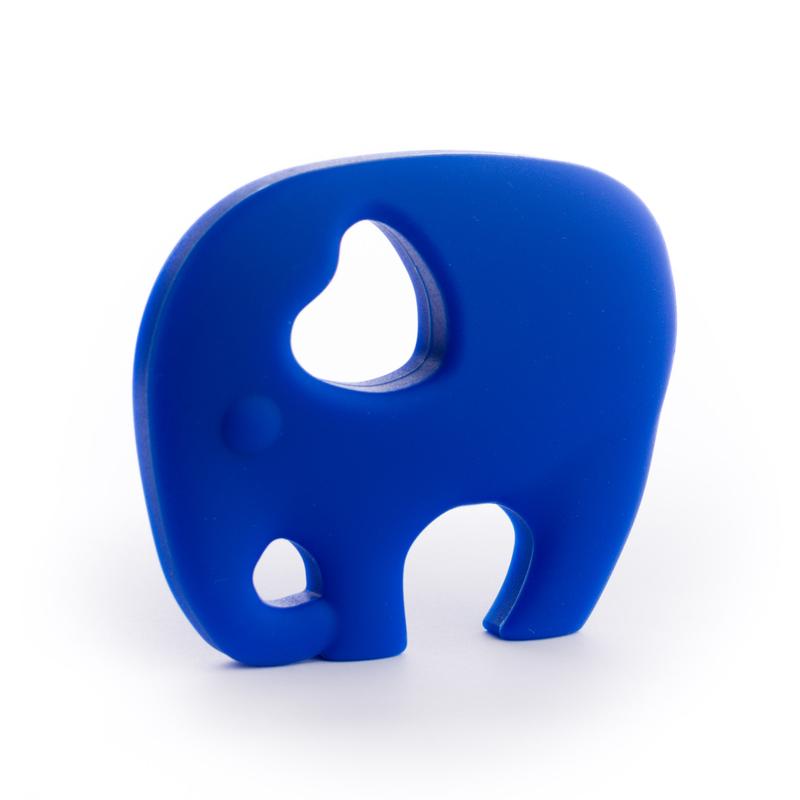 Jouet de dentition- Éléphant bleu royal
